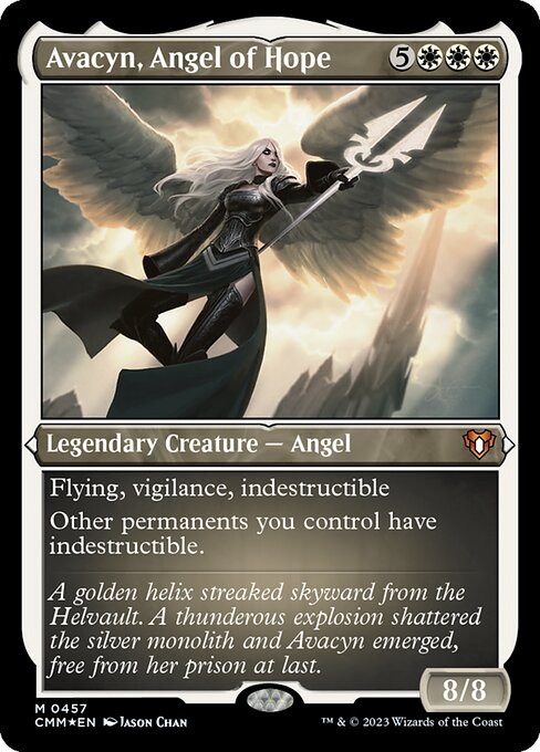 Avacyn, Angel of Hope - Commander Masters - Etched Foil