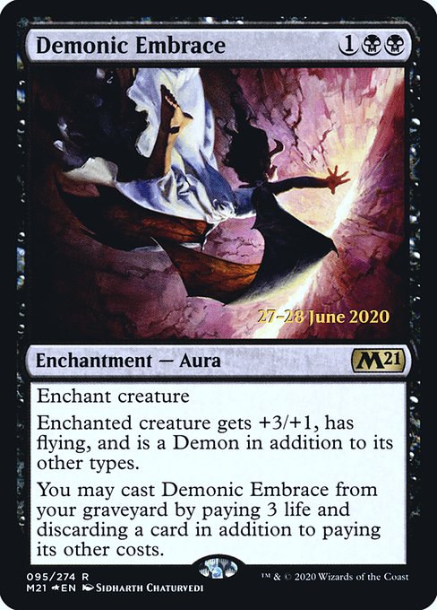 Demonic Embrace - Core Set 2021 Promos - Promo Foil