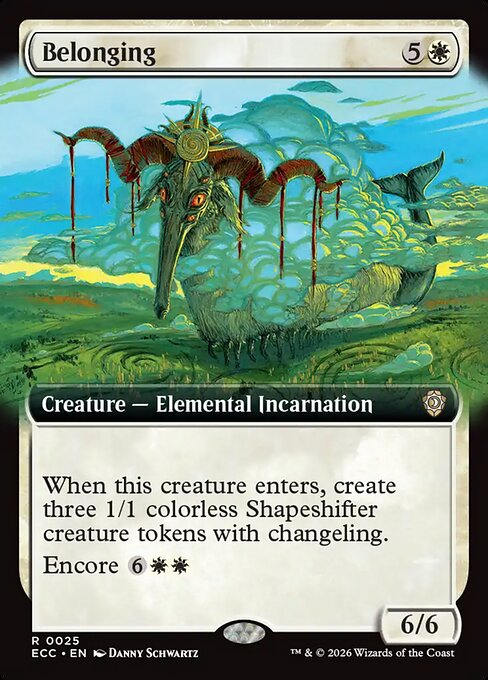 Belonging - Lorwyn Eclipsed Commander - Extended Art