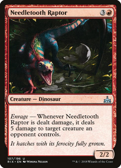 Needletooth Raptor - Rivals of Ixalan