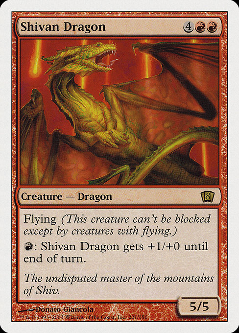 Shivan Dragon - Eighth Edition