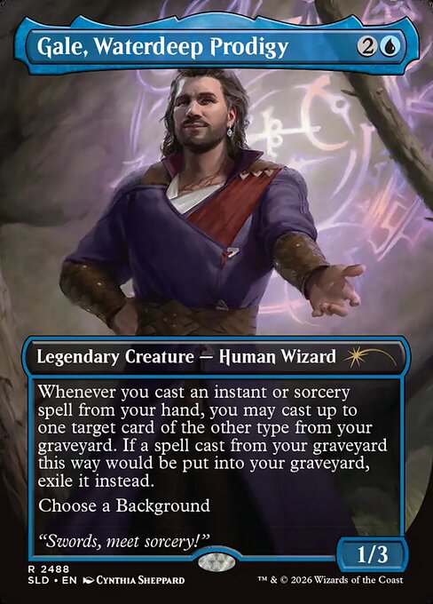 Gale, Waterdeep Prodigy - Secret Lair Drop - Borderless