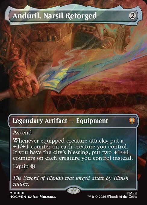 Andúril, Narsil Reforged - The Hobbit Commander