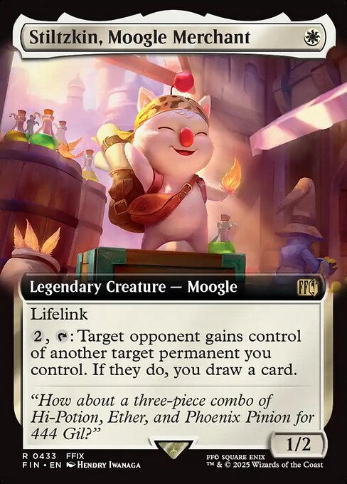 Stiltzkin, Moogle Merchant - Final Fantasy - Extended Art