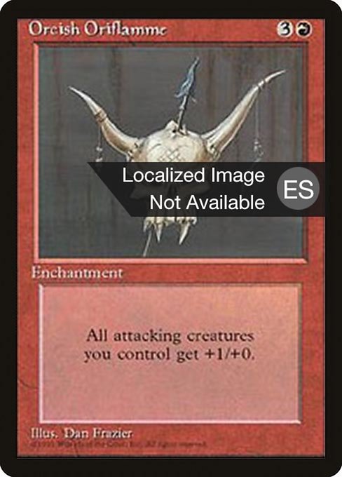 Oriflama orca (Orcish Oriflamme) - Fourth Edition Foreign Black Border