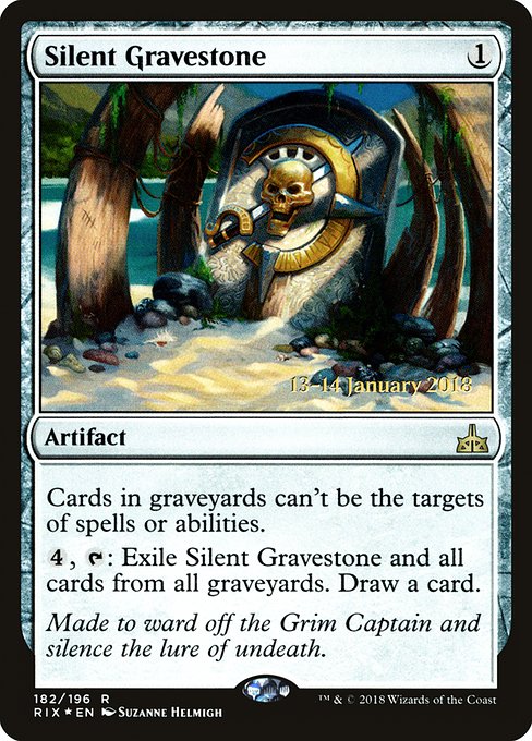 Silent Gravestone - Rivals of Ixalan Promos