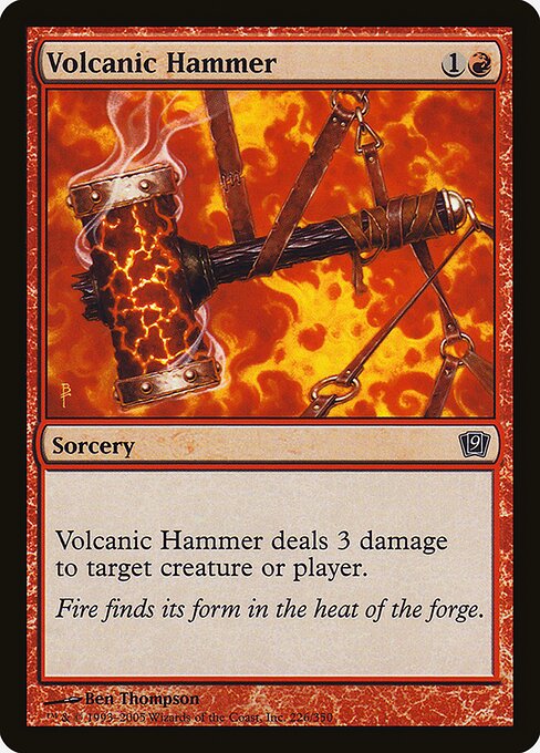 Volcanic Hammer - Ninth Edition - Promo Foil