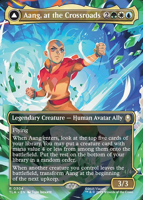 Aang, at the Crossroads // Aang, Destined Savior - Avatar: The Last Airbender - Borderless