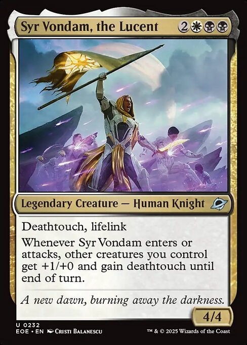 Syr Vondam, the Lucent - Edge of Eternities