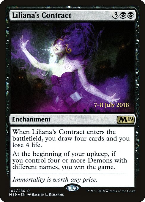 Liliana's Contract - Core Set 2019 Promos