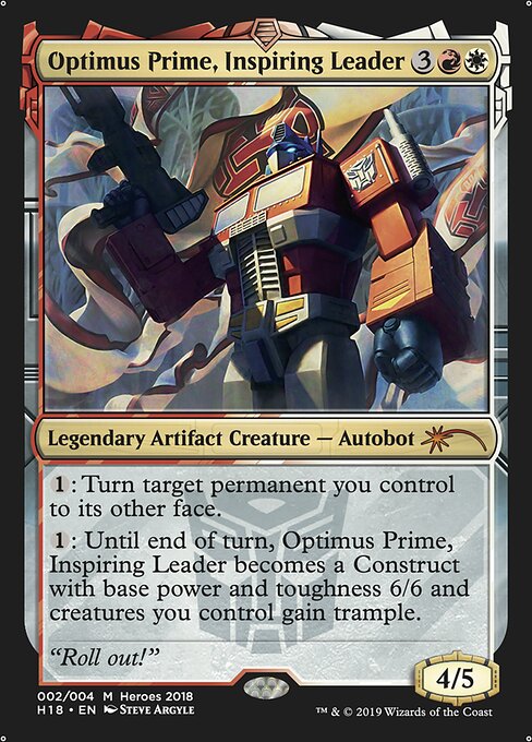 Optimus Prime, Inspiring Leader - 2018 Heroes of the Realm