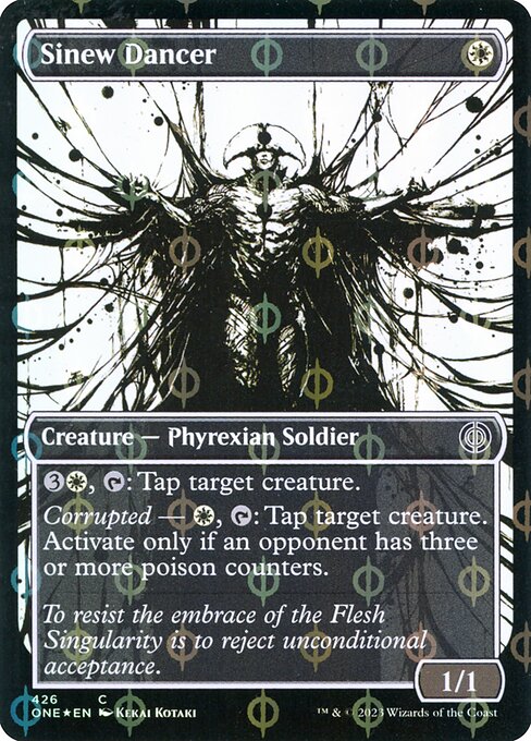 Sinew Dancer - Phyrexia: All Will Be One - Step & Compleat, Showcase