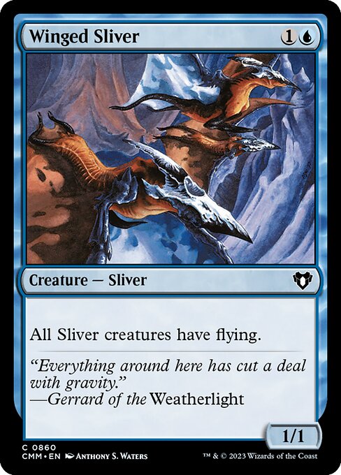 Winged Sliver - Commander Masters