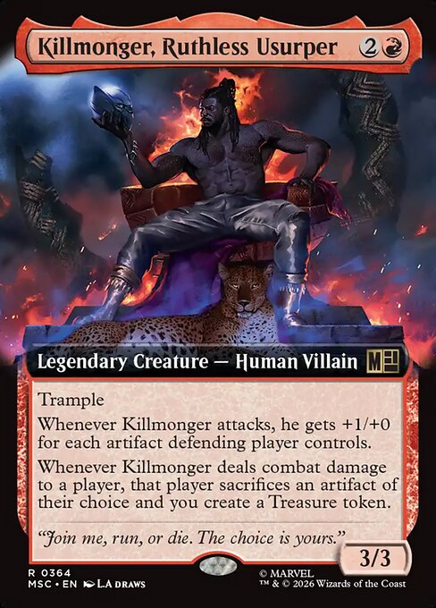 Killmonger, Ruthless Usurper - Marvel Super Heroes Commander - Extended Art