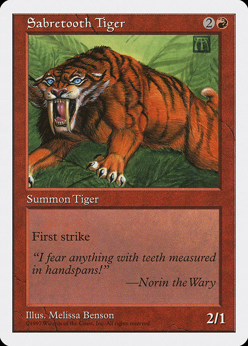 Sabretooth Tiger - Fifth Edition