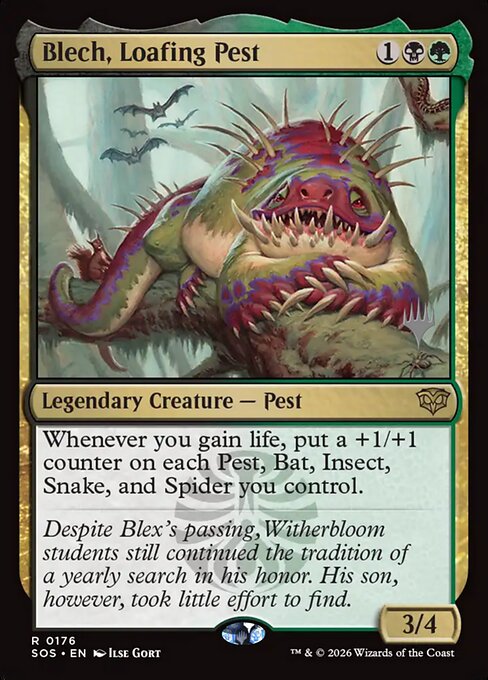 Blech, Loafing Pest - Secrets of Strixhaven Promos