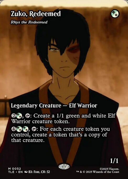Zuko, Redeemed (Rhys the Redeemed) - Avatar: The Last Airbender Eternal - Borderless