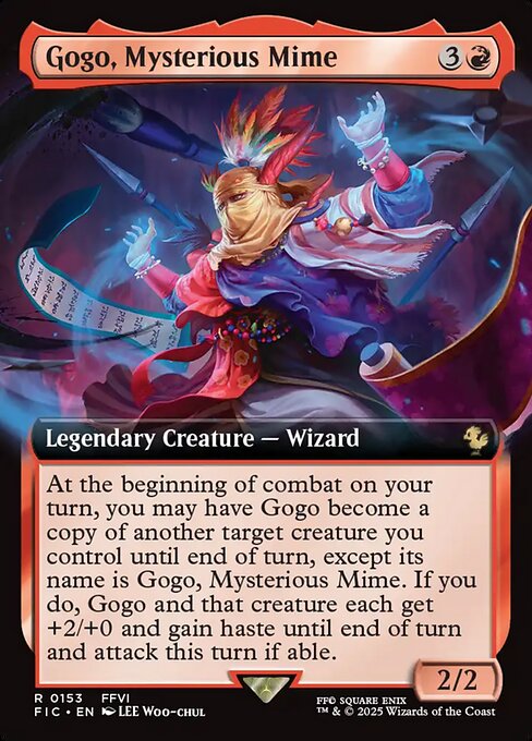 Gogo, Mysterious Mime - Final Fantasy Commander - Extended Art