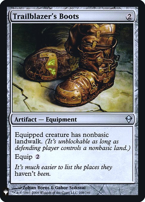 Trailblazer's Boots - The List - Promo Foil