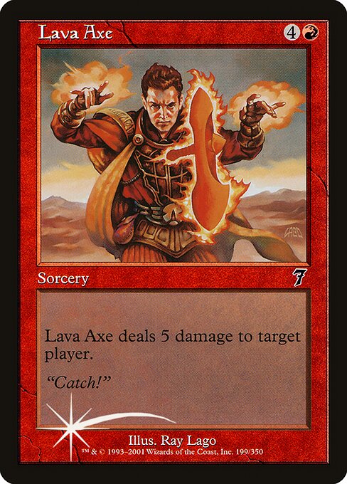 Lava Axe - Seventh Edition - Promo Foil