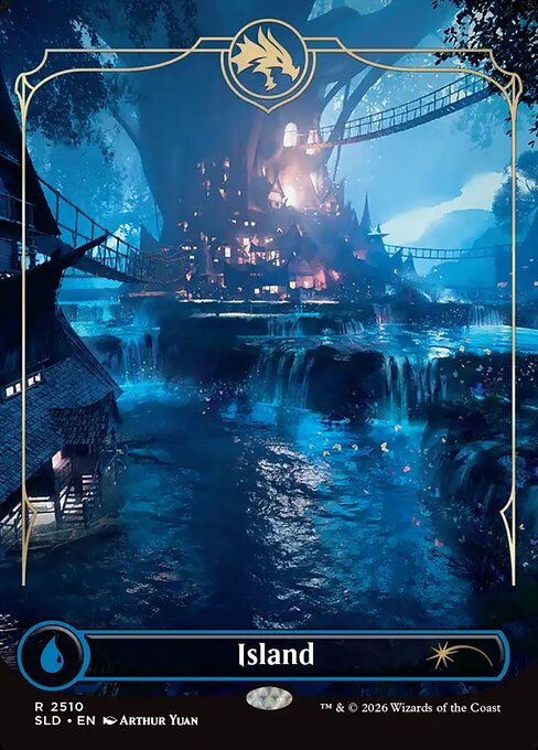 Island - Secret Lair Drop - Borderless