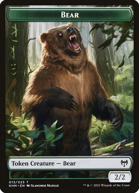 Bear - Kaldheim Tokens