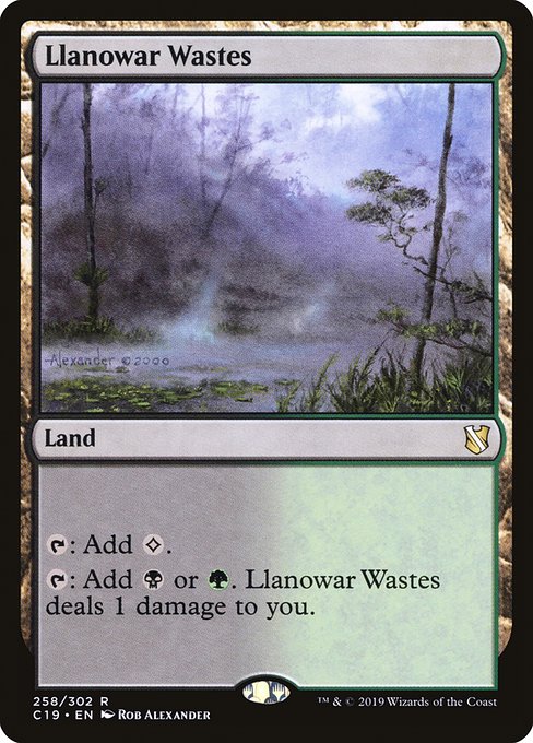 Llanowar Wastes - Commander 2019