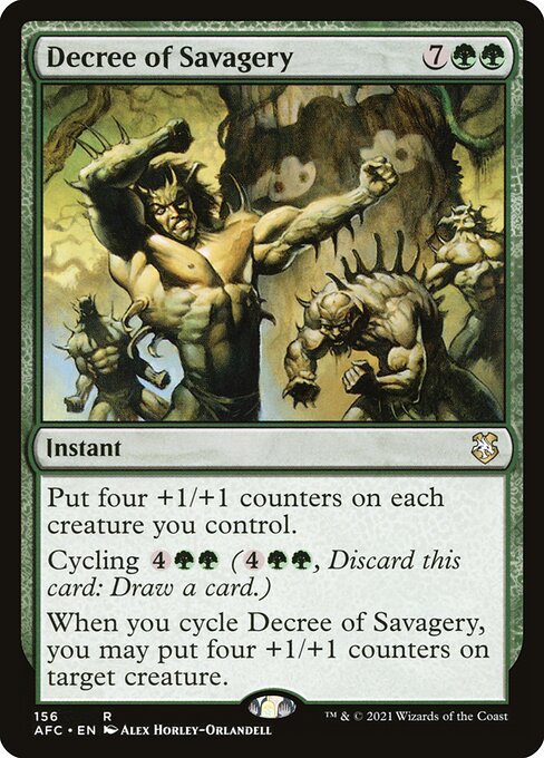 Decree of Savagery - Forgotten Realms Commander