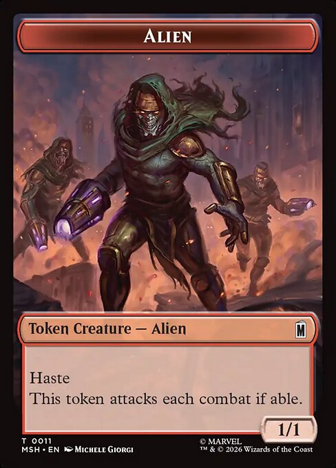 Alien - Marvel Super Heroes Tokens