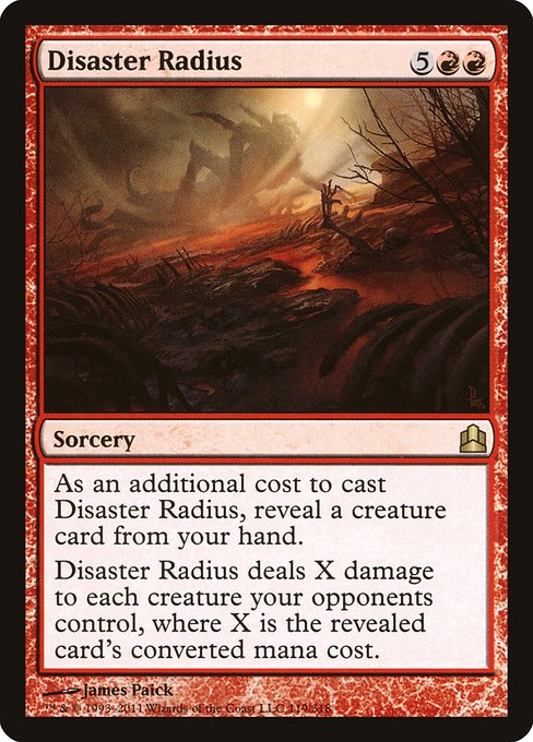 Disaster Radius - Commander 2011