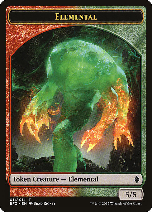 Elemental - Battle for Zendikar Tokens