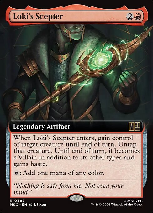 Loki's Scepter - Marvel Super Heroes Commander - Extended Art