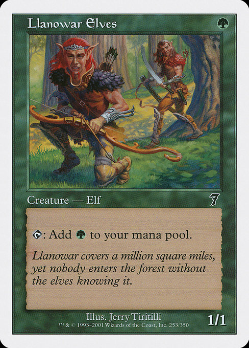 Llanowar Elves - Seventh Edition