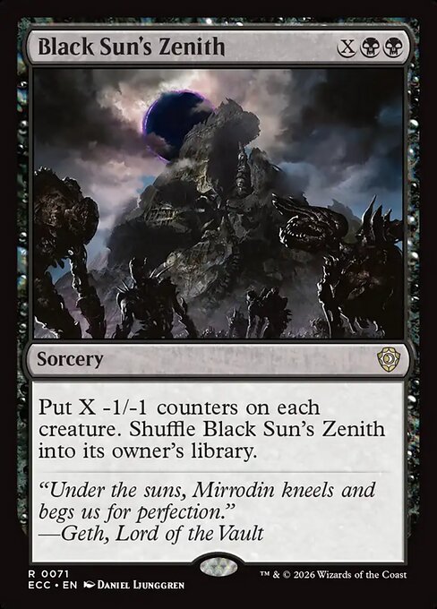 Black Sun's Zenith - Lorwyn Eclipsed Commander