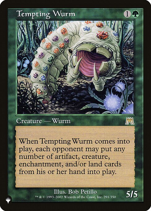 Tempting Wurm - The List