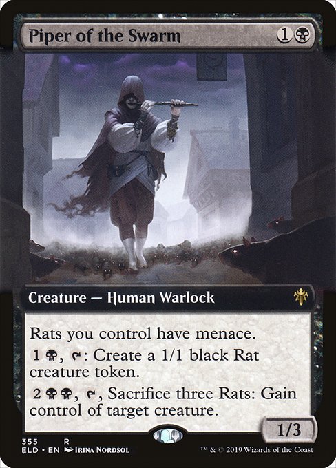 Piper of the Swarm - Throne of Eldraine - Extended Art