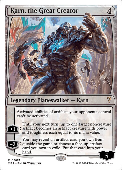 大いなる創造者、カーン Karn, The Great Creator Karn, the Great Creator - War of the Spark