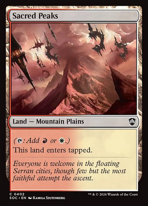 Sacred Peaks - Secrets of Strixhaven Commander