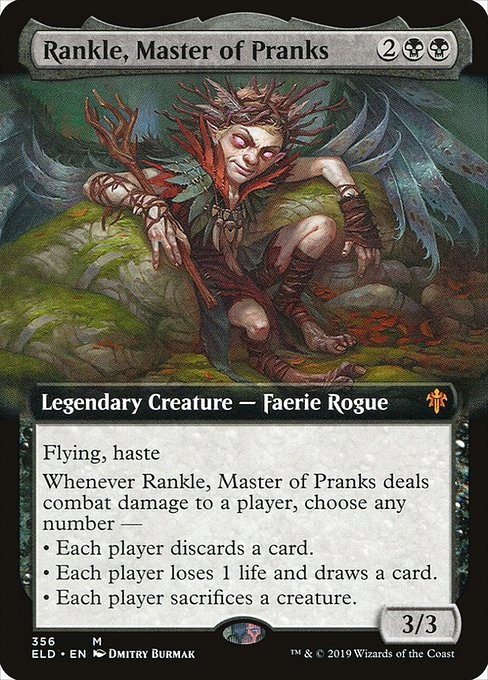 Rankle, Master of Pranks - Throne of Eldraine - Extended Art
