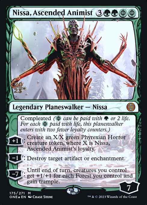 Nissa, Ascended Animist - Phyrexia: All Will Be One Promos - Promo Foil