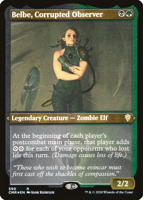 Belbe, Corrupted Observer - Commander Legends - Etched Foil
