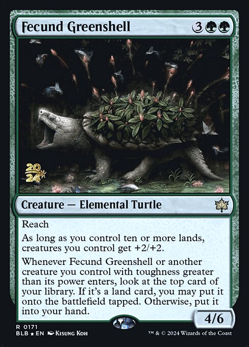Fecund Greenshell - Bloomburrow Promos