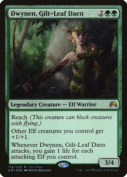 Dwynen, Gilt-Leaf Daen - Magic Origins Promos - Promo Foil