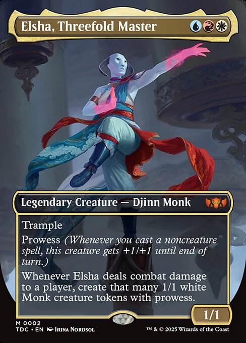 Elsha, Threefold Master - Tarkir: Dragonstorm Commander - Borderless