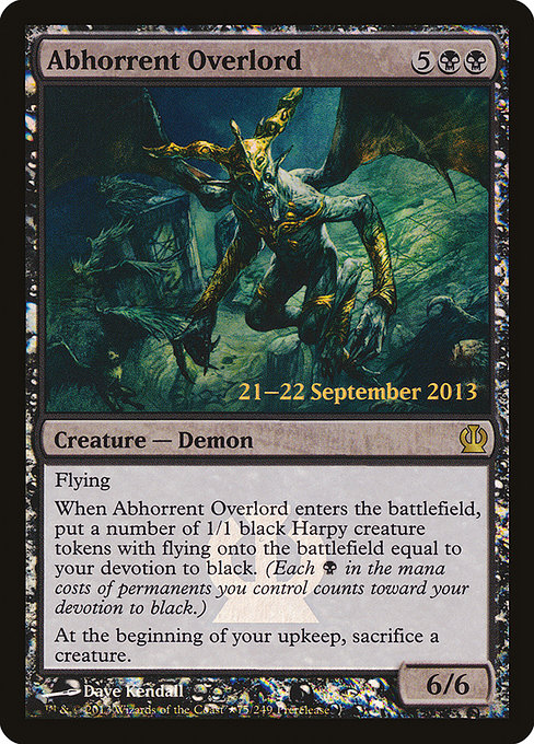 Abhorrent Overlord - Theros Promos - Promo Foil