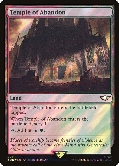 Temple of Abandon - Warhammer 40,000 Commander - Surge Foil