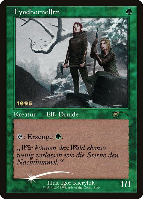 Fyndhorn Elves - 30th Anniversary Play Promos - Promo Foil