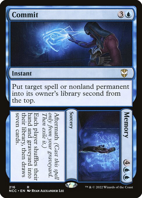 Commit // Memory - New Capenna Commander