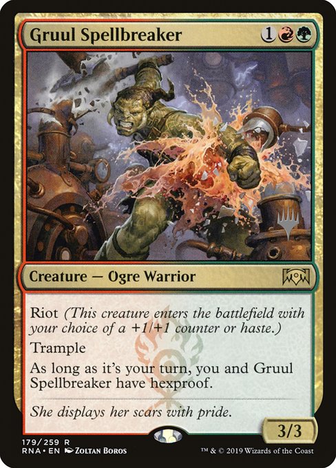 Gruul Spellbreaker - Ravnica Allegiance Promos