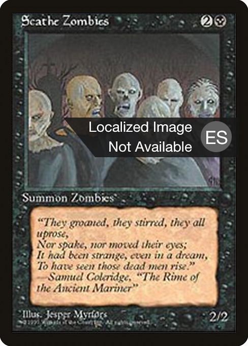 Zombies dañinos (Scathe Zombies) - Fourth Edition Foreign Black Border